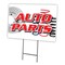 Signmission Auto Parts Yard Sign & Stake outdoor plastic coroplast window, C-1824 Auto Parts C-1824 Auto Parts - alternate 1